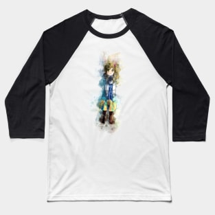 Laid Back Camp - Aoi *Watercolor* Baseball T-Shirt